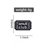 Smut Book Club Brooch Enamel Pin