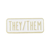 They/Them Pronouns Brooch Enamel Pin