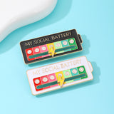 My Social Battery Brooch Enamel Pin
