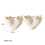 18K Gold Plated Candy Heart Hoops