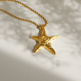 18K Gold Plated Starfish Necklace