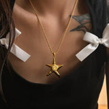 18K Gold Plated Starfish Necklace