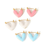 18K Gold Plated Candy Heart Hoops