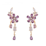 Purple Floral Drops