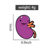 Kidney Brooch Enamel Pin
