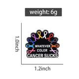 Cancer Sucks Brooch Enamel Pin