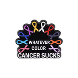 Cancer Sucks Brooch Enamel Pin