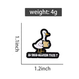 Gluten Resistant Duck Brooch Enamel Pin