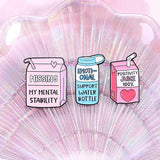 Positivity Juice Brooch Enamel Pin