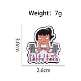Gym Girlie Brooch Enamel Pin