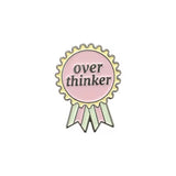 Overthinker Tag Brooch Enamel Pin
