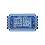 Read All Night Book Club Brooch Enamel Pin
