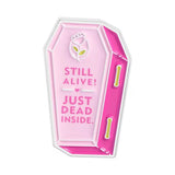Pink Casket Brooch Enamel Pin