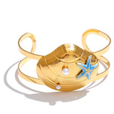 18k Gold Plated Pearl of the Tide Bracelet