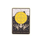 The Wheel Of Fortune Tarot Card Brooch Enamel Pin