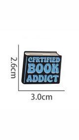 Certified Book Addict Brooch Enamel Pin
