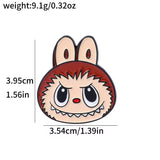 Brown Labubu Brooch Enamel Pin