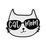 Cat Mom Brooch Enamel Pin