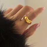 18k Gold Plated Harper Ring wore on Index finger