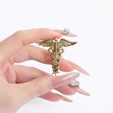 The Healer’s Crest Medical Brooch Lapel Pin