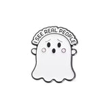 I See Real People Ghost Brooch Enamel Pin