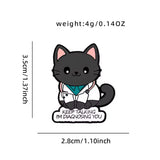 Physician Cat Medical Brooch Enamel Pin
