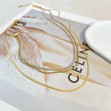 18K Gold Plated Florentine Necklace