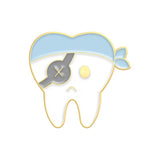 Tooth Pirate Dental Brooch Enamel Pin