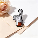 Inject Coffee Brooch Enamel Pin