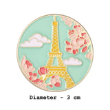 Eiffel Tower Brooch Enamel Pin