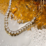 Half n Half Link Chain Necklace