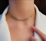 Half n Half Link Chain Necklace