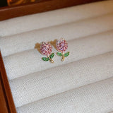 Tiny Pink Tulip Studs