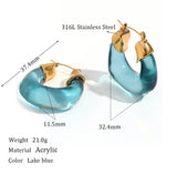 18K Gold Plated Evelyn Hoops