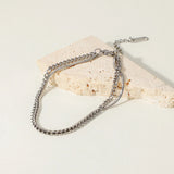 Layered Link Chain Bracelet