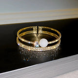 Big Pearl Layered Bracelet