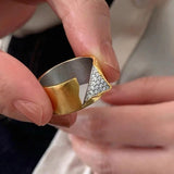 Statement Curl Edged Ring - Size 6