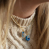 18k Gold Plated Funky Initial Necklace