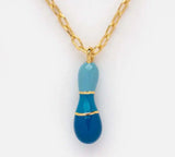 18k Gold Plated Funky Initial Necklace