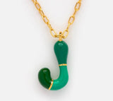 18k Gold Plated Funky Initial Necklace