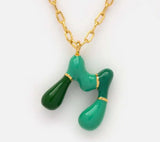 18k Gold Plated Funky Initial Necklace