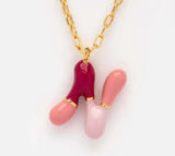 18k Gold Plated Funky Initial Necklace