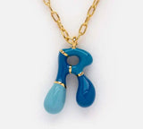 18k Gold Plated Funky Initial Necklace