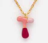 18k Gold Plated Funky Initial Necklace