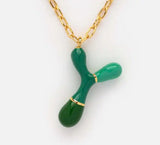 18k Gold Plated Funky Initial Necklace