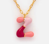 18k Gold Plated Funky Initial Necklace