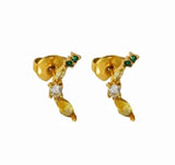 18K Gold Plated Banana Studs
