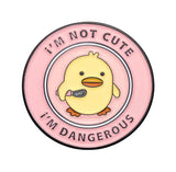 Dangerous Duck Brooch Enamel Pin