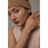 18K Gold Plated Square Tennis Bracelet