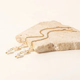 Triple Pearl Sui Dhaga Earrings